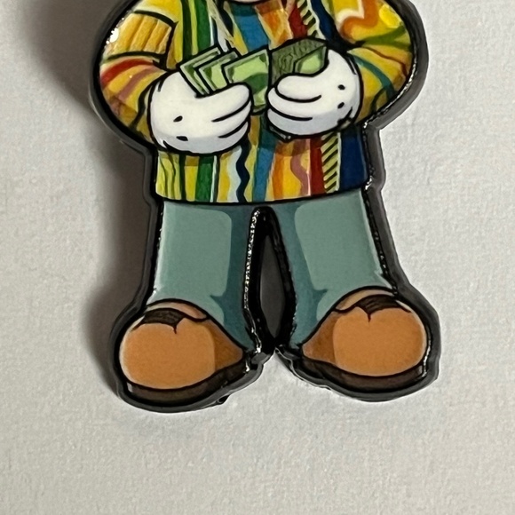 Mario x Biggie Smalls Counting Cash Hat Pin Fitted Hats Pins Bag Gaming New Era - Picture 5 of 8